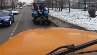 Москва январь 2020 года. Борьба со снегом.