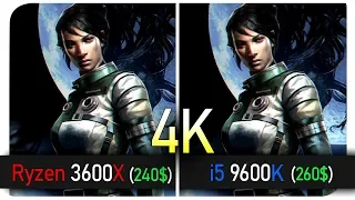 9600K vs 3600x  (2080 Ti)  4K!