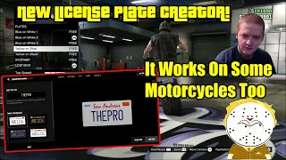 GTA Online New License Plate Creator Thoughts And Impressions, It Works On Some Motorcycles Too