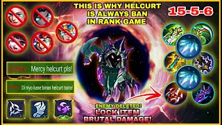 This is Why Helcurt Always Ban in Rank Game | Helcurt Best Build Brutal Damage | Helcurt Gameplay