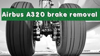 How we remove Aircraft brakes when they are worn out for replacement #airbus #a320 #brakes #replace