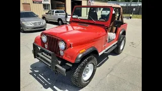 1985 Jeep CJ7 V8 5 Speed - EZCustom4x4.com