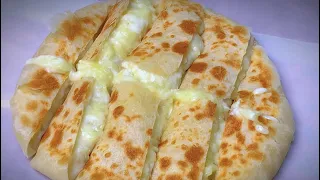 Cheese Potato Bread baked in frying pan No-Oven, No-Egg,