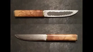 не ЯКУТСКИЙ НОЖ из МЕХПИЛЫ. Нож из быстрореза Своими Руками  Р3М3Ф2 Yakut knife handwork HSS