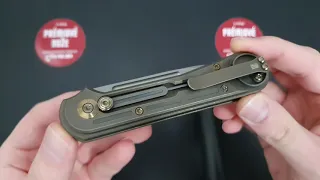 WE Knife Double Helix, Slide Lock, Bronze Ti