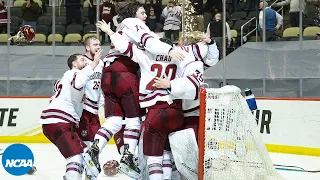 Final minute & celebration from UMass' first NCAA hockey title