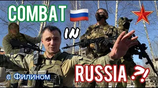 🇺🇸AMERICAN in MILITARY Gear Surrounded by RUSSIANS with GUNS💥in MOSCOW!@sfilinom 🇷🇺air soft