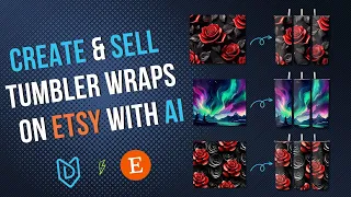 How To Use MyDesigns AI To Create High Quality Digital Download Tumbler Wraps for Etsy