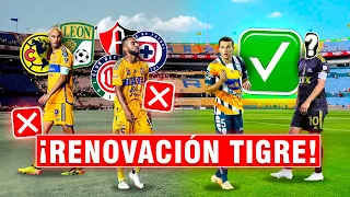 La LIMPIA DE FUTBOLISTAS que TIENE PENSADO HACER TIGRES..¡¿Todo para que lleguen ESTOS TRES CRACKS?!