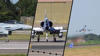 [4K] Airplane Spotting TaktLwG 71 I Eurofighter, Skyhawk & Alpha Jet I Afterburner Takeoff & Landing