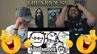 HILARIOUS!  Asdfmovie 1-12 [Reaction]