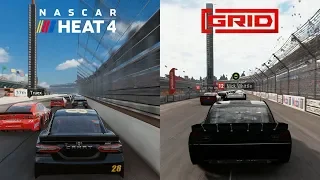 NASCAR Heat 4 vs GRID 2019 | Gameplay Comparison