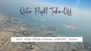 Qatar Flight Take-Off | Day view from Hamad Airport | Doha | Mr Foodie #takeoff #doha #qatar #travel