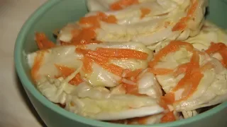 The secret of cooking a delicious appetizer from cabbage / Cabbage in brine