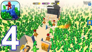 Train Defense: Zombie Game - Gameplay Walkthrough Part 4 Stickman Zombie Train Defense (iOS, Android