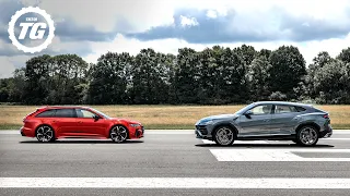 TRACK BATTLE: Audi RS6 Avant vs Lamborghini Urus | Top Gear: Series 29