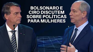 Bolsonaro pergunta a Ciro Gomes sobre política para mulheres