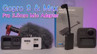 Gopro 9 & Max with Pro 3.5mm Mic Adapter