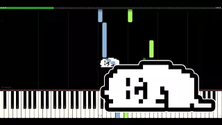 Undertale // Sigh of Dog | LyricWulf Piano Tutorial on Synthesia