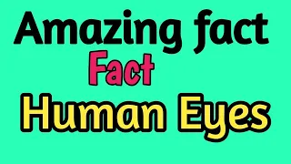 Amazing fact about Human Eye #shorts