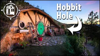 HOBBIT HOLE! Her Earth House is "Lord of the Rings" Replica