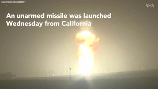 Minuteman 3 Intercontinental Ballistic Missile Test-fired From California Coastal Base