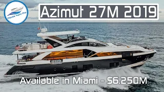 88ft Azimut 27M 2019 in Great Condition & Successful charter  available in Miami - $6.250M