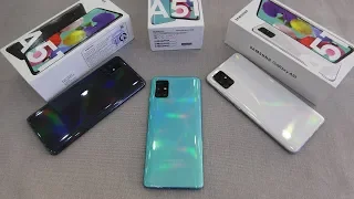 Samsung Galaxy A51 colors unboxing | camera, fingerprint, face unlock tested