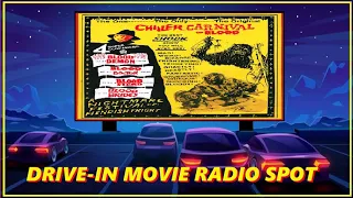 DRIVE-IN MOVIE RADIO SPOT - CHILLER CARNIVAL OF BLOOD (1973)