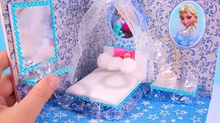 DIY Miniature Magical Frozen Dollhouse Bedroom