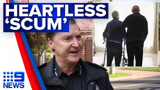 Elderly Melbourne couple terrified after trio breaks into home demanding drugs | 9 News Australia