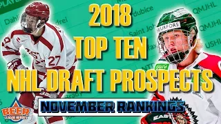 Top Ten 2018 NHL Draft Prospects *NOVEMBER* (Incl. Dahlin, Svechnikov, Tkachuk) - Beer League Heroes