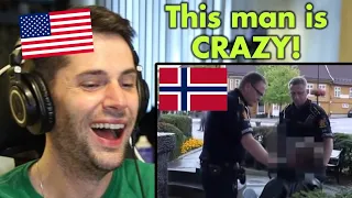 American Reacts to the FUNNIEST Norwegian Police Arrest Ever