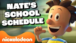 Big Nate's Sixth Grade School Schedule! 📚 Back To School | Nicktoons