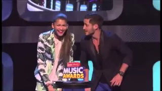 Zendaya & Val Chmerkovskiy Present at the Radio Disney Music Awards 2013