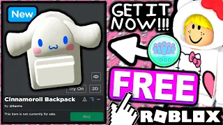 FREE ACCESSORY! HOW TO GET Cinnamoroll Backpack! (Roblox My Hello Kitty Cafe Event)