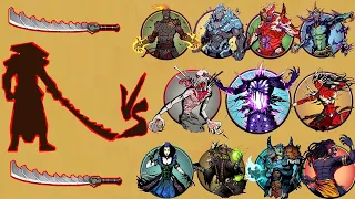 Shadow Fight 2 || Composite Sword vs ALL BOSSES UNDERWORLD New Boss Rakshasa  [Android GamePlay]