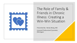 The Role of Family & Friends in Chronic Illness: An IDF Forum, June 17, 2021