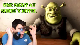 JUMPSCARED SO HARD I ALMOST PASSED OUT! - One Night at Shrek's Hotel (Demo Ending)