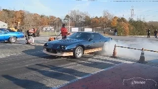 1986 Small Block Camaro - 12.33 @ 111mph 1/4 Mile Drag Racing