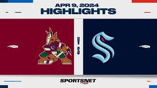 NHL Highlights | Coyotes vs. Kraken - April 9, 2024