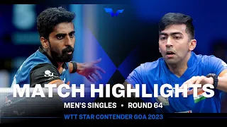 Sathiyan Gnanasekaran vs Harmeet Desai | MS R64 | WTT Star Contender Goa 2023