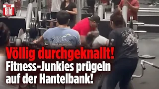 Boxkampf im Fitnessstudio | Hier fliegen die Fäuste