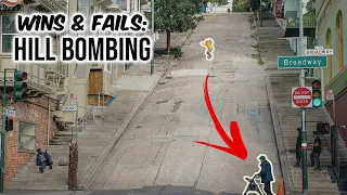 Skateboarding: INSANE Hill Bombing - Wins & Fails