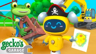 Muddy Mechanicals Railway Mystery | Gecko's Garage | Trucks For Children | Cartoons For Kids