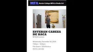 Esteban Cabeza de Baca at Hunter 205 Hudson Flex space 12/18/2019