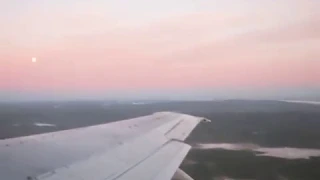 Взлет из аэропорта Мурманск Boeing 737 Take off from Murmansk airport MMK ULMM