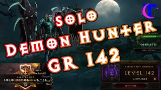 Diablo III Season 22 - Solo Demon Hunter Greater Rift 142