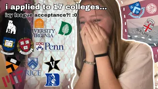 COLLEGE DECISION REACTIONS 2023 (8 IVIES, T20s, MIT, UVA, no UCs lol) + dream school acceptance!