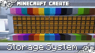 Minecraft Create - Auto-Sorting Storage System!